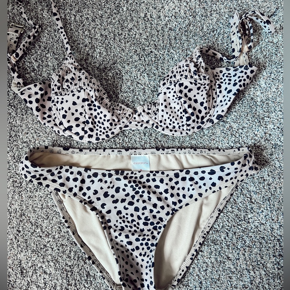 Xhilaration Bikini Set, Leopard Print, Comes with both Top and Bottom